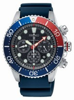 Watch strap Seiko V175 0AD0 SSC663P1 R035012J0 Rubber Blue 20mm